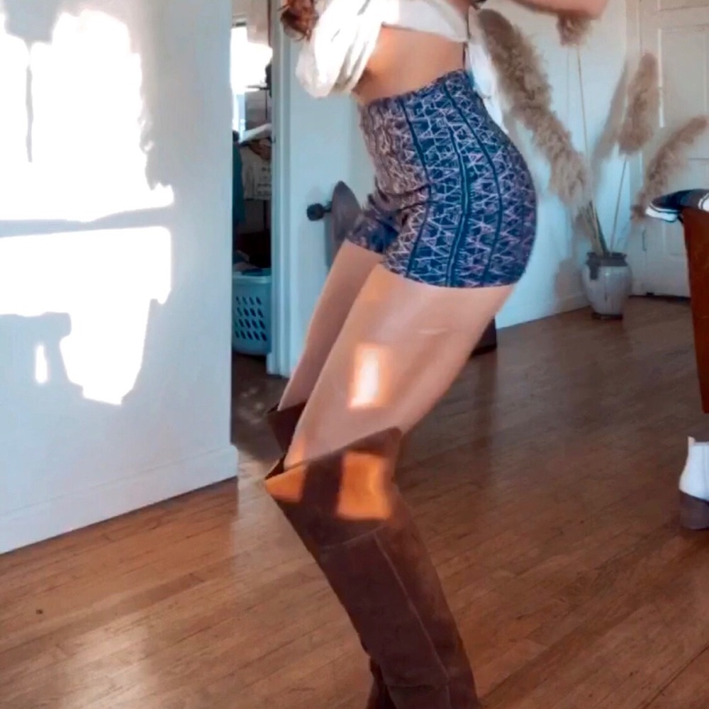 High Rise Tribal Print Shorts